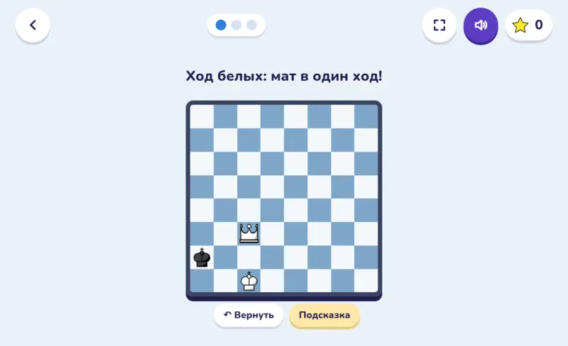 Шахматные эндшпили, экран из игры