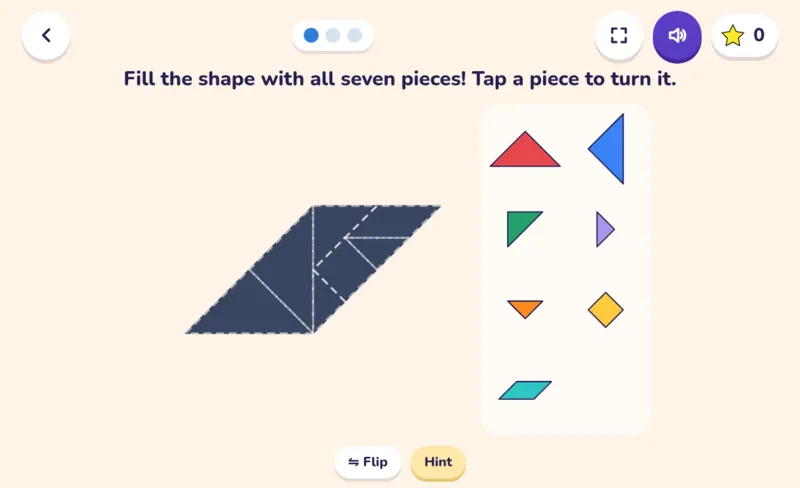 Tangram, a screen from the game